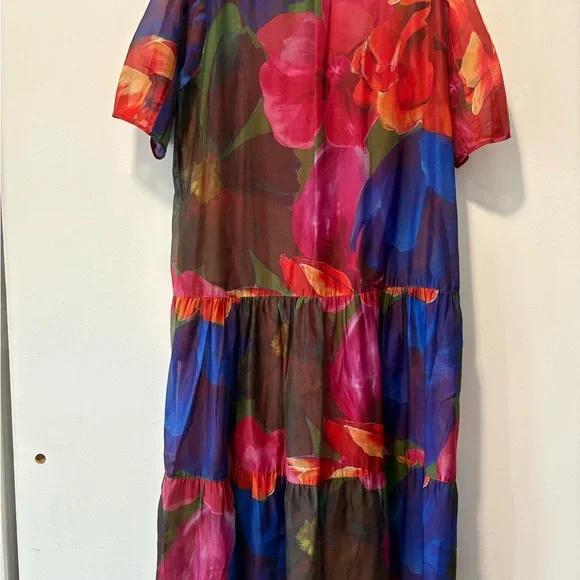 Ted Baker MIRU Floral Print Midi Dress - Picture 7 of 9